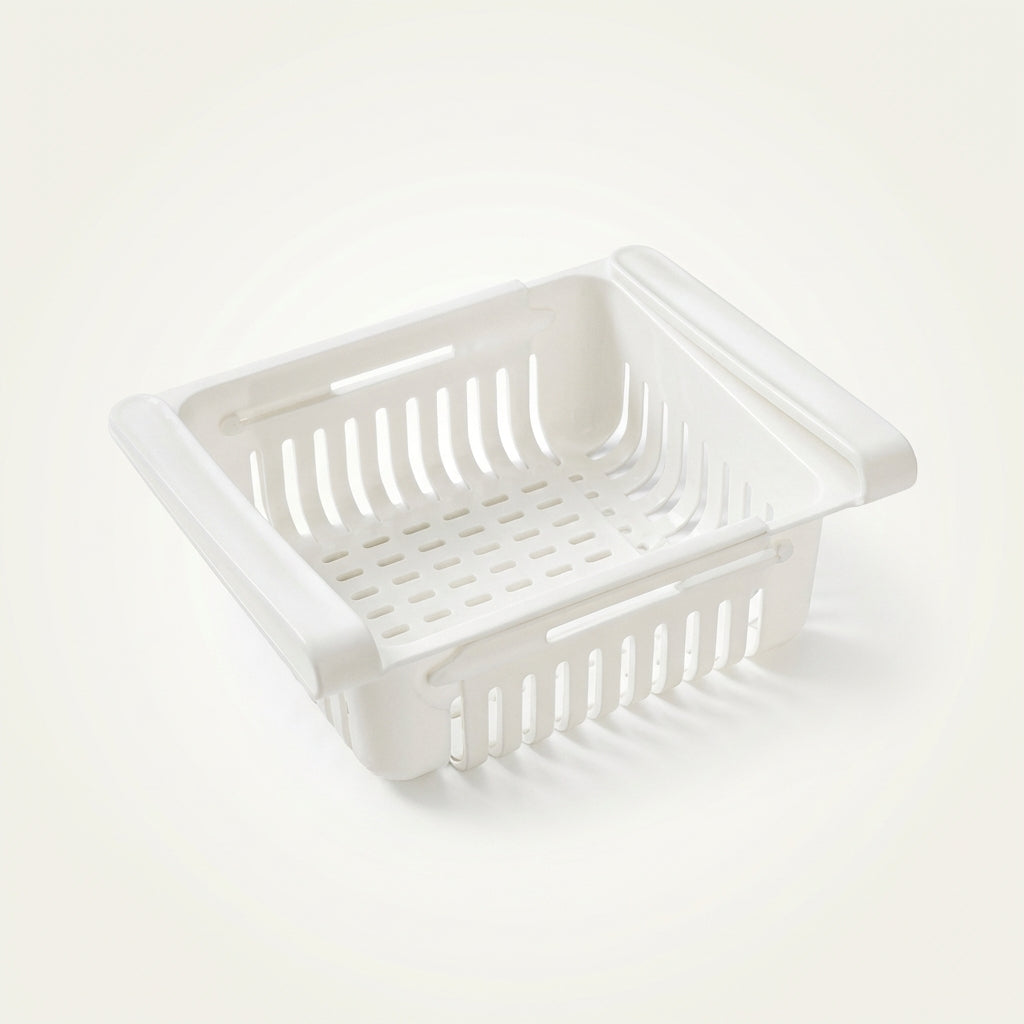 Adjustable Refrigerator Storage Basket (2 Pack)