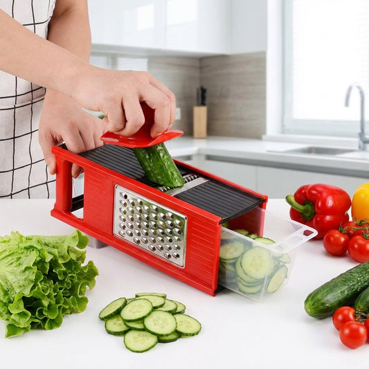 Multifunctional Vegetable Chopper | Mandoline Food Slicer with Container